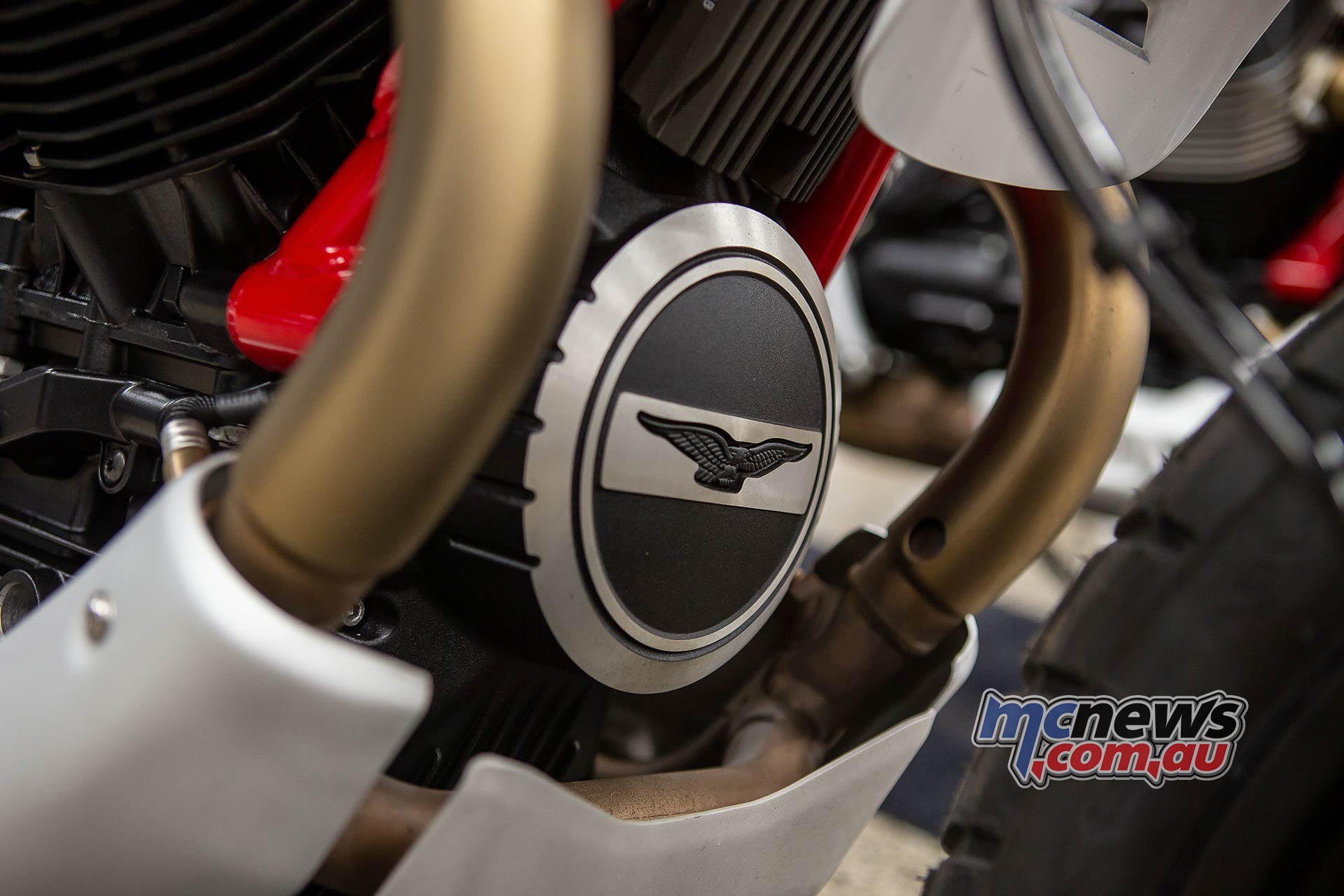 Moto Guzzi VTT Launch Engine Front Moto Guzzi VTT Launch Engine Front
