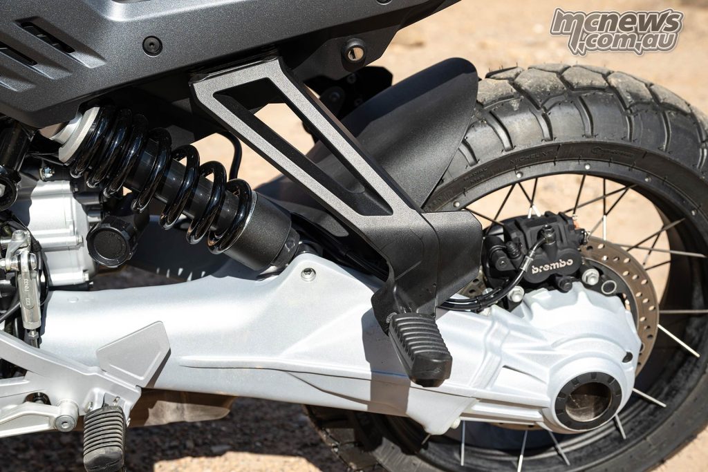 Shaft drive is uncommon in this capacity range